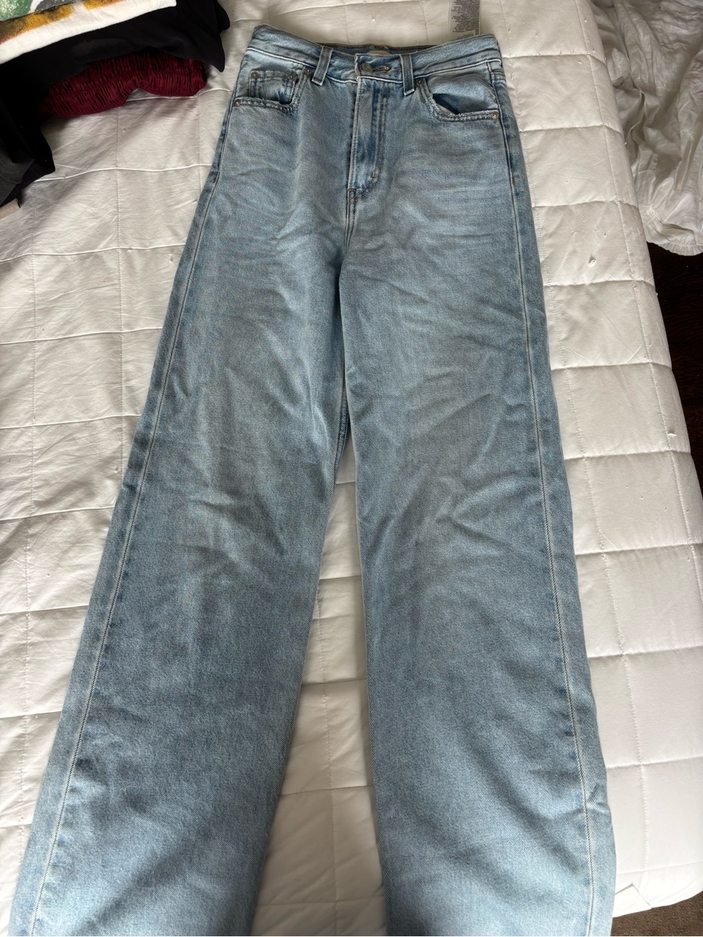 Levi’s high loose light wash jeans
